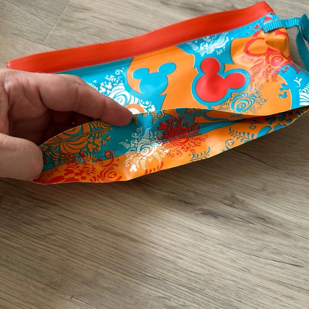 Huggies Baby Wipes Holder Travel Pouch Orange Blue Mickey Mouse Disney - Picture 4 of 6